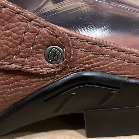 Ariat Brown Leather Convertible Mule - Picture 5 of 10